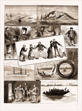 LIFE ON BOARD AN INDIAN TROOPSHIP, 1883: 1. Lake Timsah, Suez Canal. 2. Aden. 3. Some of the