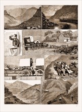 THE HEX RIVER RAILWAY, CAPE COLONY, SOUTH AFRICA, 1883: 1. From Platelayer's Cottage. 2. Tulbagh