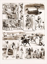 ENGLISH SPORTS ABROAD, A NAVAL PAPER-CHASE AT MALDONADO, RIVER PLATE, 1883: 1. General Signal