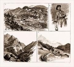 THE ARLBERG MOUNTAIN RAILWAY BETWEEN INNSBRUCK AND BLUDENZ, AUSTRIA, 1883: 1. Arlberg Road and