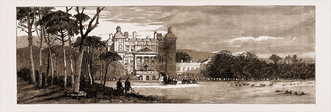DUFF HOUSE, BANFF, SCOTLAND, THE SEAT OF THE EARL OF FIFE, LATELY VISITED BY THE PRINCE OF WALES,