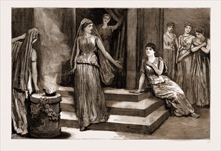 THE PERFORMANCE OF THE "ELECTRA" OF SOPHOCLES BY LADIES AT GIRTON COLLEGE, NEAR CAMBRIDGE, UK, 1883