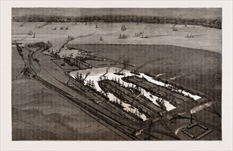 THE NEW EAST AND WEST INDIA DOCKS AT TILBURY, UK, 1886