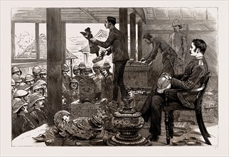 WITH LORD DUFFERIN IN BURMA: A LOOT AUCTION IN THE PALACE, MANDALAY, 1886