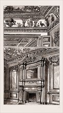 AN OLD LONDON MANSION, "COWFIELDS," 30, OLD BURLINGTON STREET, UK, 1886: PAINTED CEILINGS TO