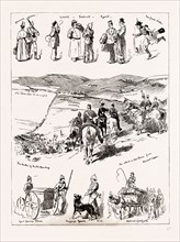 THE VOLUNTEER MANOEUVRES NEAR PORTSMOUTH, UK, 1886; Medical Comforts, Baggage Guard, Civil Service