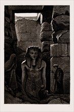 ANTIQUARIAN EXCAVATIONS IN EGYPT, 1886: ANOTHER RECENTLY DISCOVERED STATUE OF RAMSES II. AT LUXOR