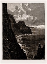 VIEW FROM THE SUMMIT OF THE NORTH CAPE, LOOKING SOUTH, NORWAY, 1886