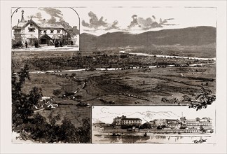 THE REVOLUTION IN NEPAL, INDIA, 1886: 1. The British Residency, Kathmandu, Nepal. 2. General View