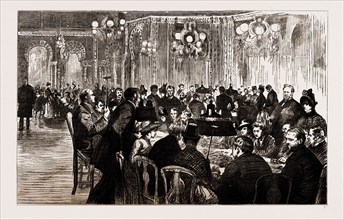 THE INTERIOR OF THE GAMBLING SALOON, 1886