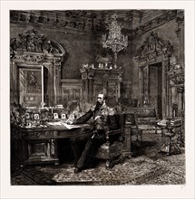 PRINCE ALEXANDER OF BULGARIA AT HOME: THE PRINCE'S STUDY, 1886