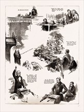 THE OPENING OF THE NEW PARLIAMENT, NOTES IN THE HOUSE OF COMMONS, LONDON, UK, 1886; Mr. Gladstone,