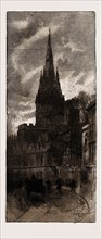 ST. MARY'S, OXFORD, FROM THE HIGH STREET, UK, 1886