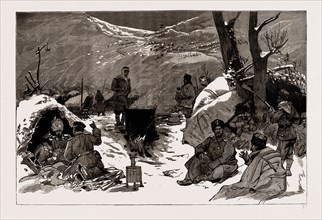 THE ARMISTICE: A BULGARIAN ENCAMPMENT ON THE HEIGHTS ABOVE PIROT, 1886
