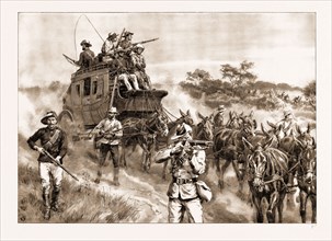 HEROIC DEEDS IN THE MATABELE WAR: DEFENDING THE MAIL COACH FROM A BODY OF KAFIRS ON THE SALISBURY