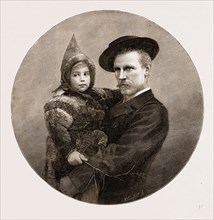 DR. FRIDTJOF NANSEN AND HIS LITTLE DAUGHTER LIV, 1897