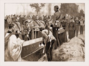 THE FUNERAL OF A BENIN HERO: LOWERING THE BODY OF CAPTAIN BYRNE INTO THE GRAVE, 1897