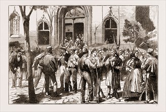 THE REVOLT IN VALENCIA, FEDERALISTS TAKING POSSESSION OF THE BOURSE, Civil war in Spain 1873