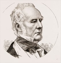 DAVID ROBERTSON (LORD MARJORIBANKS) M.P. FOR BERWICKSHIRE UK, ENGRAVING 1873