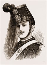 ITALIAN SOLDIER, ENGRAVING 1873, ITALY