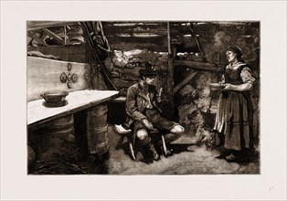 SKETCHES IN THE BAVARIAN ALPS, "AUF DER ALM", 1875