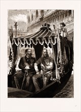 VISIT OF THE EMPEROR OF AUSTRIA TO THE KING OF ITALY AT VENICE, THE HOST AND HIS GUEST, 1875