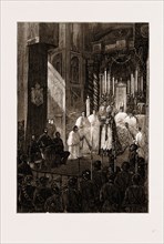 THE CIVIL WAR IN SPAIN, 1875: DON CARLOS ATTENDING MASS AT TOLOSA