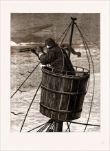THE ARCTIC EXPEDITION, THE CROW'S NEST, 1875: "There's a sweet little cherub that sits up aloft"