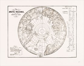 THE ARCTIC EXPEDITION: CHART OF THE POLAR REGIONS, 1875