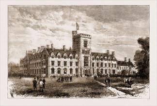 THE ROYAL AGRICULTURAL COLLEGE, CIRENCESTER, SOUTH FRONT, UK, 1881