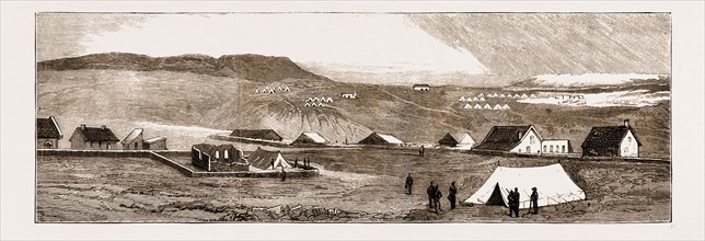VIEW OF STANDERTON, TRANSVAAL, NOW BESIEGED BY THE BOERS, SOUTH AFRICA, 1881