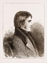 PORTRAIT OF THOMAS CARLYLE FROM A SKETCH BY COUNT D'ORSAY. DRAWN IN 1834