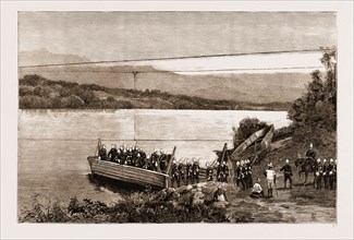 THE REBELLION IN THE TRANSVAAL, SOUTH AFRICA, 1881: TUGELA FERRY ON THE ROAD TO THE BIGGARSBERG