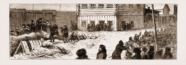 THE ATTEMPT TO BLOW UP THE IMPERIAL TRAIN NEAR MOSCOW, DEC. 1. 1879: HOUSE BESIDE THE LINE FROM