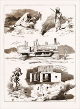 THE SURRENDER OF KANDAHAR: SKETCHES ON THE PROPOSED STATE RAILWAY, NOW ABANDONED, AFGHANISTAN, 1881