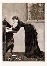"SHALL I SAY YES?" FROM THE PAINTING BY E.K. JOHNSON, EXHIBITED AT MCLEAN'S GALLERY, 1881