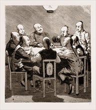 A CHINESE DINNER PARTY, CHINA, 1881