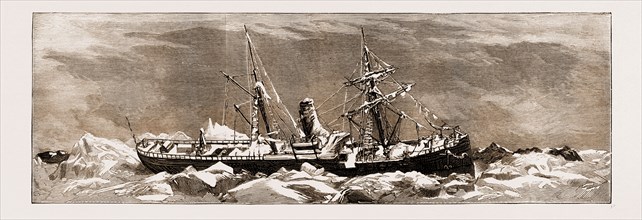 ICEBOUND IN THE BALTIC: THE STEAMER "WEST STANLEY" AFTER A WESTERLY GALE, 1881