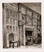 FIREPLACE, AUBONE SURTEES' HOUSE, NEWCASTLE, UK, 1881