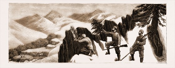 SPORT IN KASHMIR: IBEX SHOOTING, A SUCCESSFUL STALK, 1881