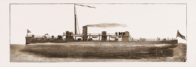 THE NEW TORPEDO-RAM "POLYPHEMUS" AFLOAT, 1881