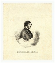 Francesco Arban, between 1830 and 1850, Head-and-shoulders portrait of French balloonist Francesco