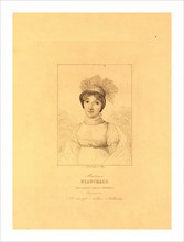 Madame Blanchard (Madeleine Sophie Armand) French aeronaut,  Jules Porreau, sc., 1859