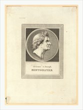 Etienne & Joseph Montgolfier, Bust-length double profile portrait of the Montgolfier brothers,