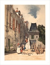 Thomas Shotter Boys (British, 1803  1874 ), L'Abbaye St. Amand, Rouen, 1839, lithograph