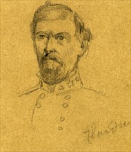 Confederate General William Joseph Hardee, between 1862 November and 1863 January, drawing,