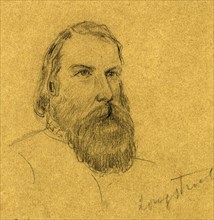 Confederate General James Longstreet, 1861-1865, drawing, 1862-1865, by Alfred R Waud, 1828-1891,