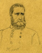 Confederate General John Bell Hood, 1862-1865, drawing, 1862-1865, by Alfred R Waud, 1828-1891, an