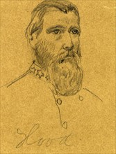 Confederate General John Bell Hood, 1862-1865, drawing, 1862-1865, by Alfred R Waud, 1828-1891, an