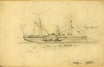 Star of the West, between 1860 and 1865, drawing on white paper : pencil ; 10.3 x 17.1 cm. (sheet),